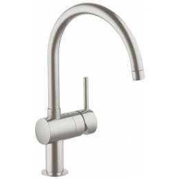 РЎРјРµСЃРёС‚РµР»СЊ РґР»СЏ РєСѓС…РЅРё GROHE Minta СЃ C-РёР·Р»РёРІРѕРј, СЃСѓРїРµСЂСЃС‚Р°Р»СЊ (32917DC0)