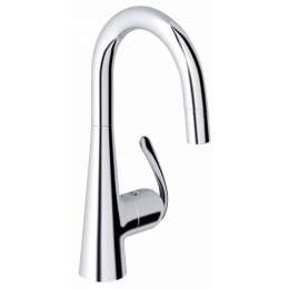 РЎРјРµСЃРёС‚РµР»СЊ РґР»СЏ РєСѓС…РЅРё GROHE Zedra СЃ РІС‹РґРІРёР¶РЅС‹Рј РЎ-РёР·Р»РёРІРѕРј/Р»РµР№РєРѕР№, С…СЂРѕРј (32296000)